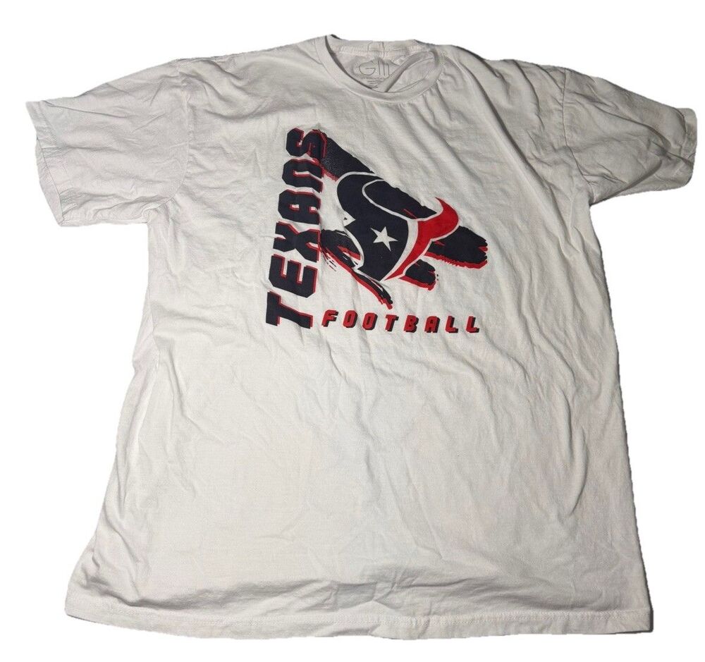 Houston Texans Football T Shirt White NFL GIII Sports Carl Banks Men’s XXXL